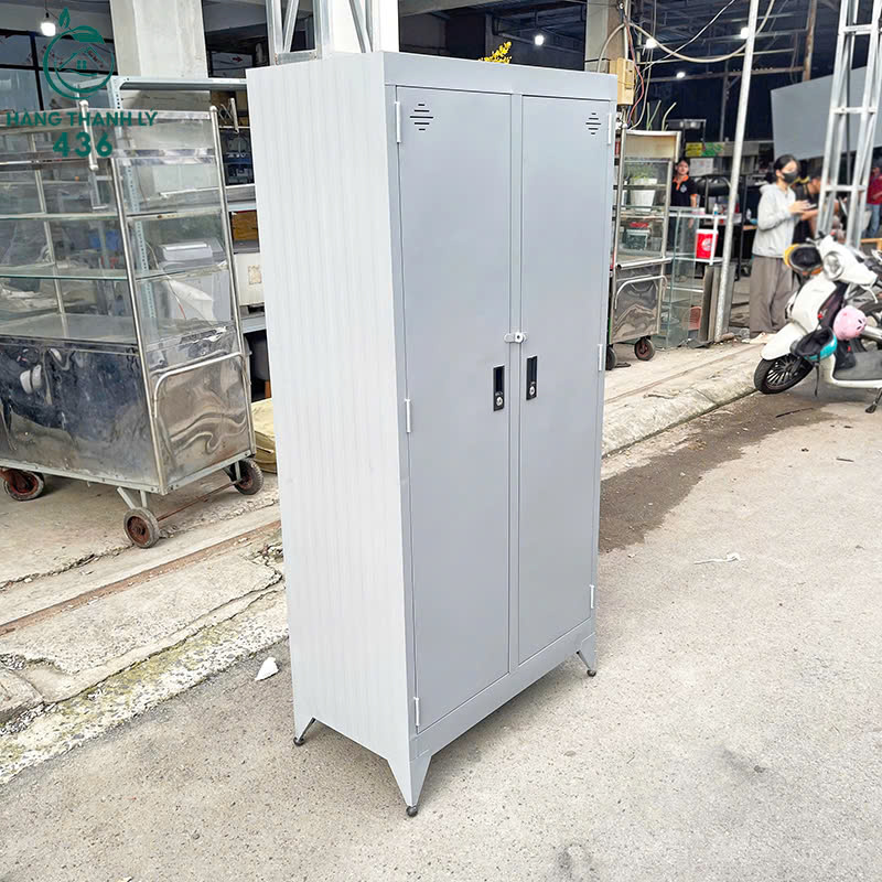 tu-ho-so-sat-2-canh-nhieu-ngan-moi-99-2 Tủ Hồ Sơ Sắt 2 Cánh Nhiều Ngăn Mới 99%