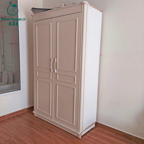 tu quan ao 2 canh cu 1m4x2m3 gan guong ben trong 3