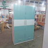 Tủ Quần Áo Cũ 1M2x2M Màu Trắng Phối Xanh 2 Cánh 1 tu quan ao cu 1m2x2m mau trang phoi xanh 2 canh 4