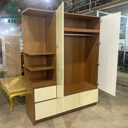 Tủ Quần Áo Cũ Kết Hợp Kệ Trang Trí 2M2x1M7 4 tu quan ao cu ket hop ke trang tri 2m2x1m7 5