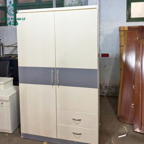 tu quan ao go cu 2 canh co ngan keo tien loi 1