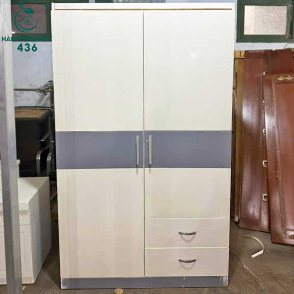 tu quan ao go cu 2 canh co ngan keo tien loi 2