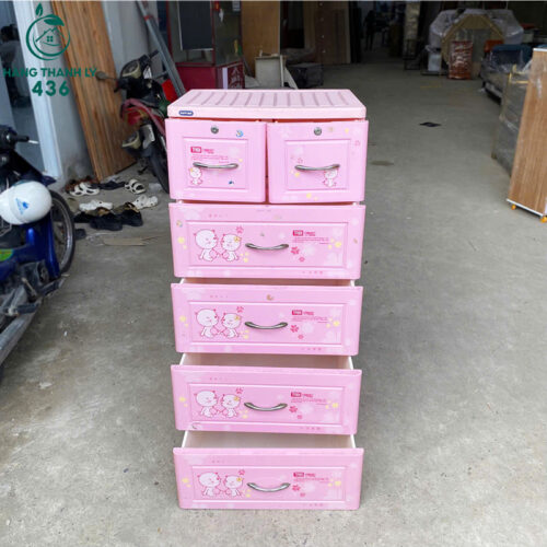 Tủ Quần Áo Nhựa Duy Tân Cũ 6 Ngăn Nhiều Màu 6 tu quan ao nhua duy tan cu 6 ngan nhieu mau 2