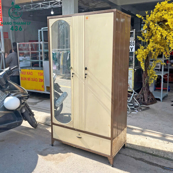 tu quan ao sat cu 2 canh hang dep gia re 1