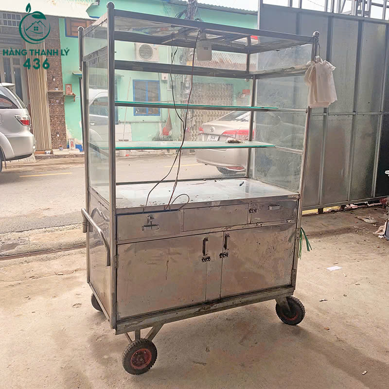 xe-ban-hang-inox-da-ngan-1m2x1m8-cu-4 Xe Bán Hàng Inox Đa Ngăn 1M2x1M8 Cũ