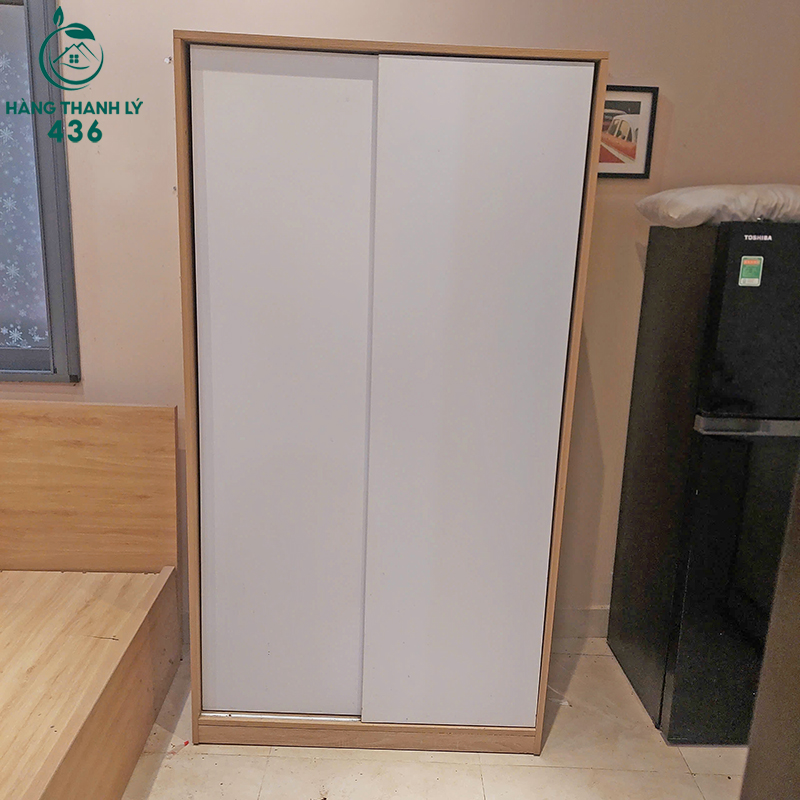 Tu-Quan-Ao-Cu-Cua-Lua-1M9x1M-2-Canh-3 Tủ Quần Áo Cũ Cửa Lùa 1M8x1M 2 Cánh
