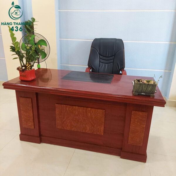 ban giam doc cu 1m6x80cm mau do nau khong hoc 2