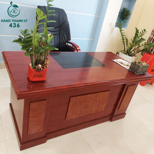 ban giam doc cu 1m6x80cm mau do nau khong hoc 3