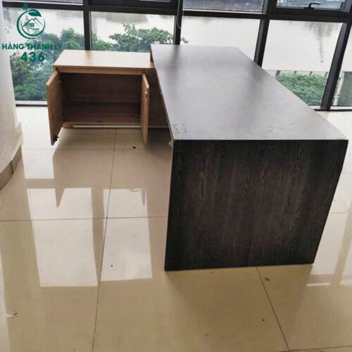 Bàn Giám Đốc Cũ Chữ L 2MX1M6 Sang Trọng Có Hộc Tủ 3 ban giam doc cu chu l 2mx1m6 sang trong co hoc tu 1