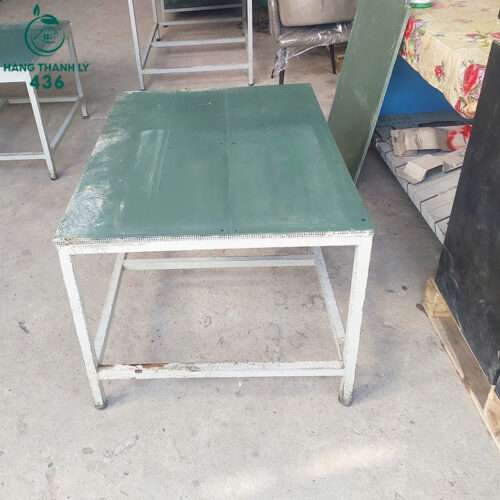 Bàn Kệ Inox Cũ 2 Tầng Chân Sắt (Nhiều Mẫu) 7 ban ke inox cu 2 tang chan sat nhieu mau 5