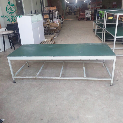 Bàn Kệ Inox Cũ 2 Tầng Chân Sắt (Nhiều Mẫu) 5 ban ke inox cu 2 tang chan sat nhieu mau 7