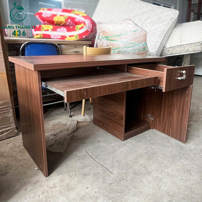 ban lam viec cu 1m2x60cm co hoc tu tien dung 2