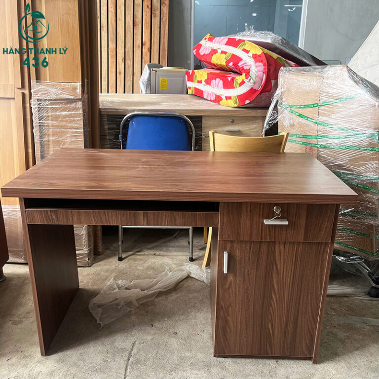 ban lam viec cu 1m2x60cm co hoc tu tien dung 5