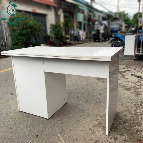 Bàn Làm Việc Cũ 1M2 Cá Nhân Màu Trắng Có Khay Bàn Phím Trượt 2 ban lam viec cu ca nhan mau trang co khay ban phim truot 3