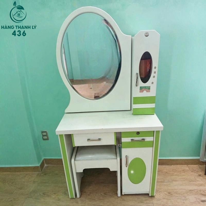 Bàn Trang Điểm Cũ Màu Xanh Phối Trắng Tích Hợp Nhiều Ngăn ban-trang-diem-cu-mau-xanh-phoi-trang-tich-hop-nhieu-ngan Bàn Trang Điểm Cũ Màu Xanh Phối Trắng Tích Hợp Nhiều Ngăn