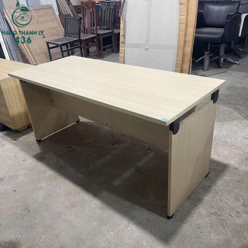 Bàn Văn Phòng Cũ 1M8X70CM Mặt Bàn Rộng Rãi Màu Vân Gỗ Sáng 4 ban van phong cu 1m8x70cm mat ban rong rai mau van go sang 2