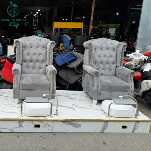 bo ghe nail cu lung cao sang trong co dinh pha le dep