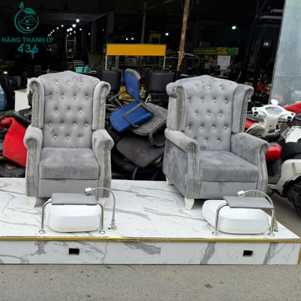 bo ghe nail cu lung cao sang trong co dinh pha le dep