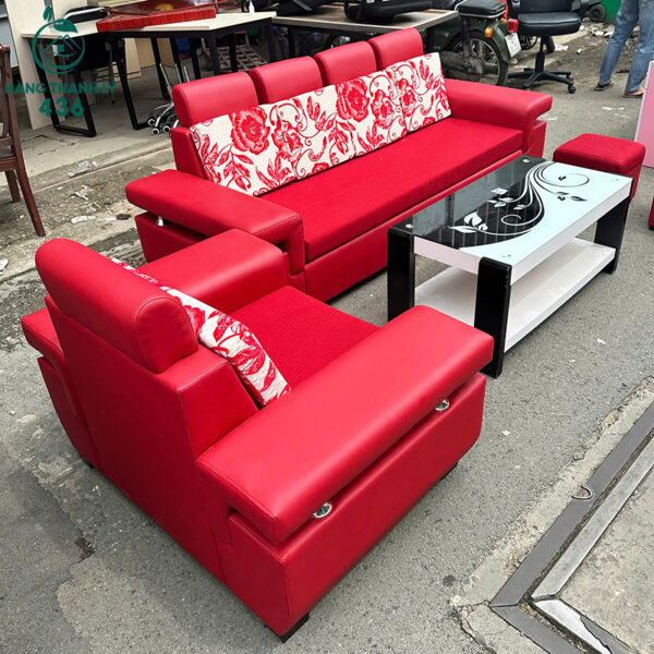 bo-sofa-cu-mau-do-2m2x75cm-ghe-dai-ghe-don-kem-ban-sang-trong (2) bo sofa cu mau do 2m2x75cm ghe dai ghe don kem ban sang trong 2