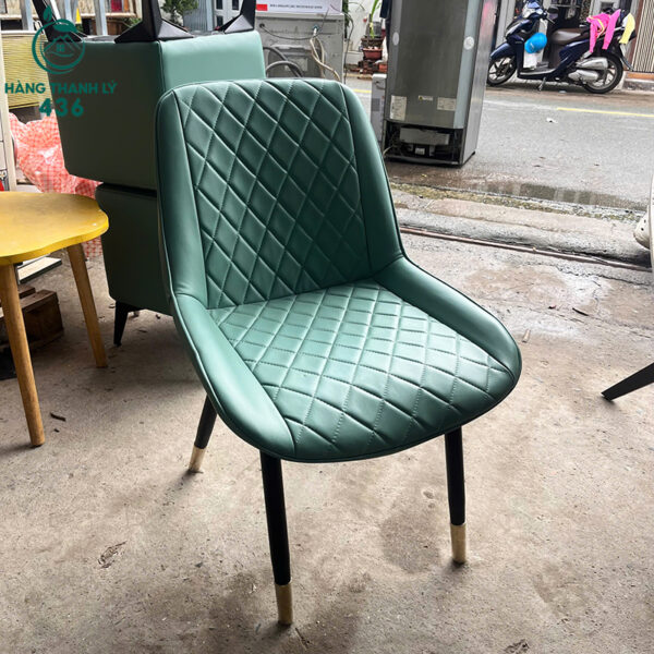 ghe-an-cu-boc-da-mau-xanh-hien-dai-chan-sat (1) ghe an cu boc da mau xanh hien dai chan sat 1