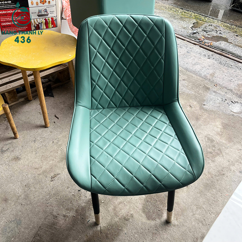 Ghế Ăn Cũ Bọc Da Màu Xanh Hiện Đại Chân Sắt ghe-an-cu-boc-da-mau-xanh-hien-dai-chan-sat-2 Ghế Ăn Cũ Bọc Da Màu Xanh Hiện Đại Chân Sắt
