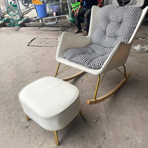 Ghế Bập Bênh Thư Giãn Cũ Hiện Đại Màu Trắng Thiết Kế Đẹp Mắt 5 ghe bap benh thu gian cu hien dai mau trang thiet ke dep mat 4