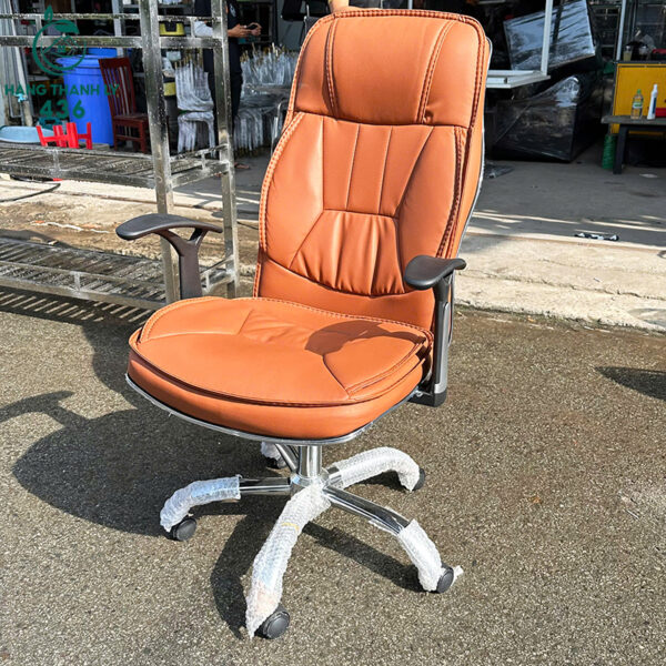 ghe giam doc xoay mau nau cam cu co tay vin 3