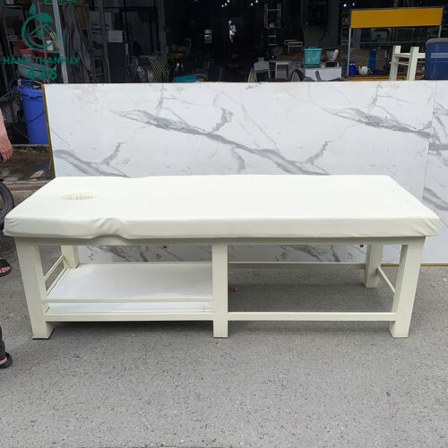 Giường Massage Cũ 2MX70CM Màu Trắng Nệm Dày Dặn Dễ Lau Chùi 4 giuong massage cu 2mx70cm mau trang nem day dan de lau chui 1