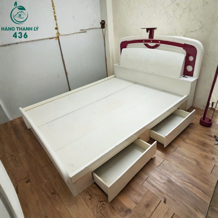 giuong ngu cu mau trang do kieu dang tre trung de dang lap dat 1