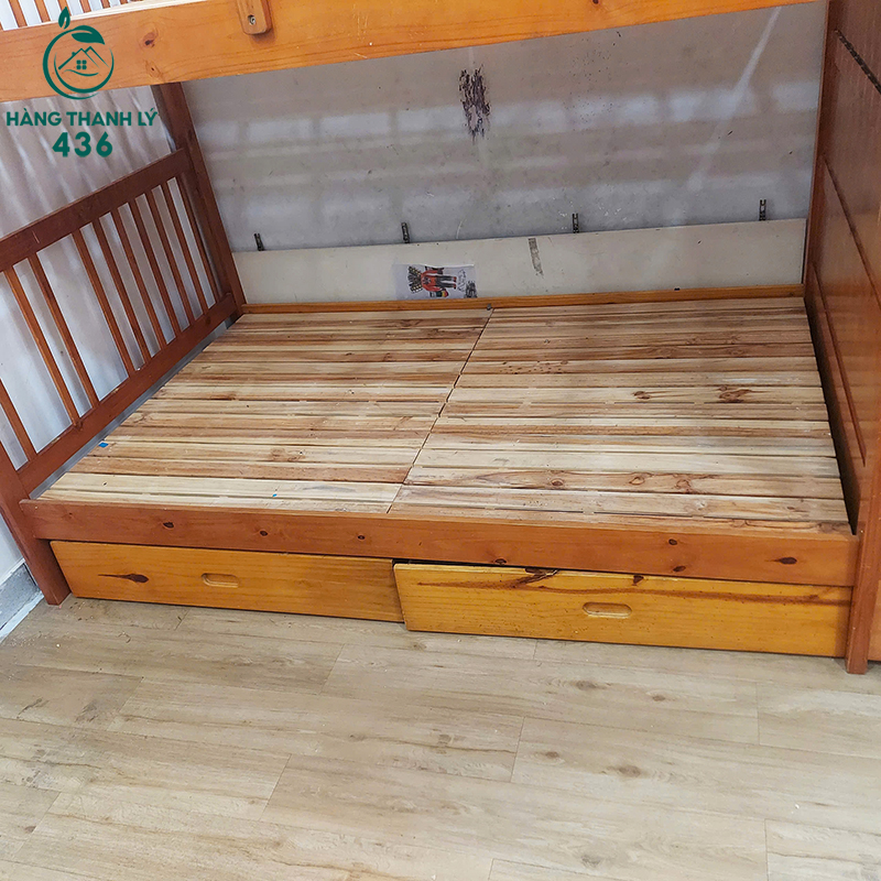 giuong-tang-cu-1m9x1m2-cau-thang-hop-tich-hop-ngan-keo-de-do-5 Giường Tầng Cũ 1M9X1M2 Cầu Thang Hộp Tích Hợp Ngăn Kéo Để Đồ