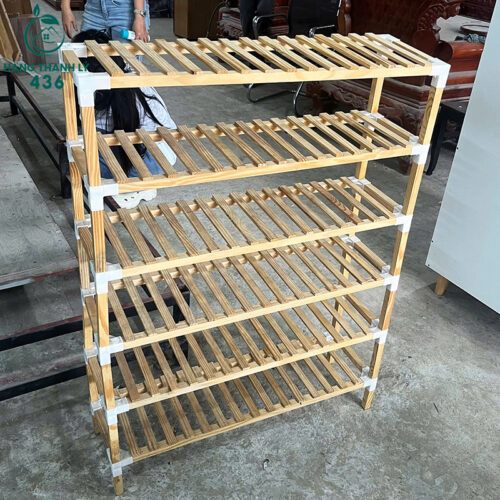 Kệ Để Giày Dép Cũ 6 Tầng Nan Dọc Thoáng Khí Hạn Chế Mùi 3 ke de giay dep cu 5 tang nan doc thoang khi han che mui 1