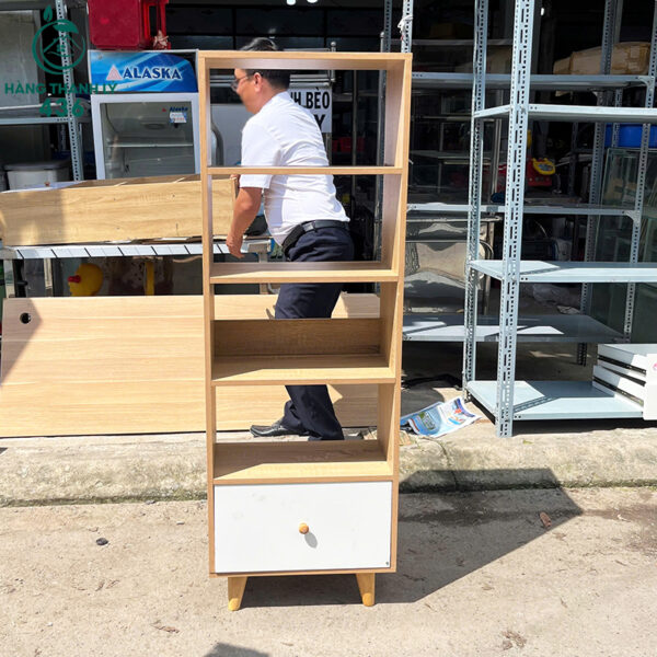 ke sach go cu da ngan co hoc keo nhieu mau 2