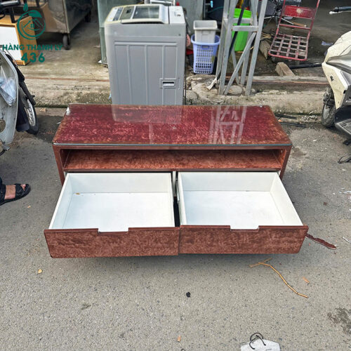 Kệ Tivi Cũ Mặt Kính Tích Hợp Hai Ngăn Kéo Lớn 5 ke tivi cu mat kinh tich hop hai ngan keo lon 3
