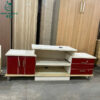 Kệ Tivi Cũ Trắng Đỏ Hiện Đại Thiết Kế Đa Tầng Hộc Tủ Cánh Mở 1 ke tivi cu trang do hien dai thiet ke da tang hoc tu canh mo 1