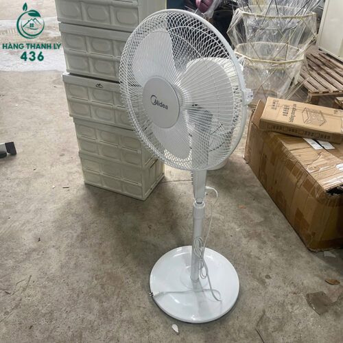 Quạt Đứng Cũ Midea Màu Trắng Chân Đế Vững Chắc 3 quat dung cu midea mau trang chan de vung chac 2