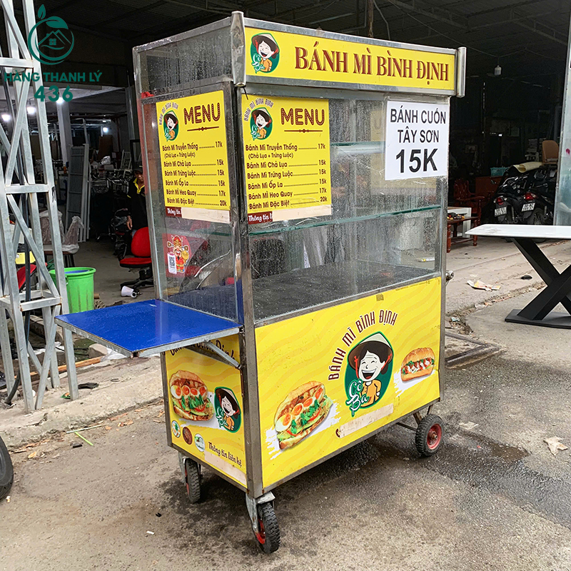 quay-ban-hang-cu-khung-kim-loai-co-banh-xe-tien-di-chuyen-5 Quầy Bán Hàng Cũ Khung Kim Loại Có Bánh Xe Tiện Di Chuyển