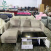 Sofa Cũ Chữ L Màu Kem Vải Nỉ Mềm Mại 1 sofa cu chu l mau kem vai ni mem mai 1
