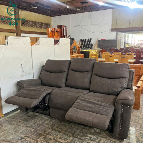 Sofa Ngả Lưng Cũ 2MX1M Màu Nâu 3 Chỗ Ngồi Bọc Da Dày Dặn 7 sofa nga lung cu 2mx1m mau nau 3 cho ngoi boc da day dan 3