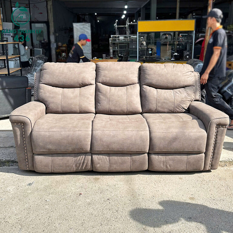 sofa nga lung cu 2mx1m mau nau 3 cho ngoi boc da day dan 7