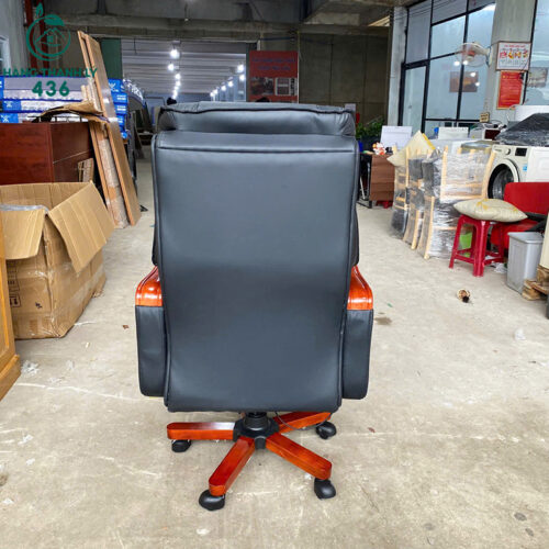 Thanh Lý Ghế Giám Đốc Da Đen Khung Tay Vuông Chắc Chắn Mới 99% 5 thanh ly ghe giam doc da den khung tay vuong chac chan moi 99 2