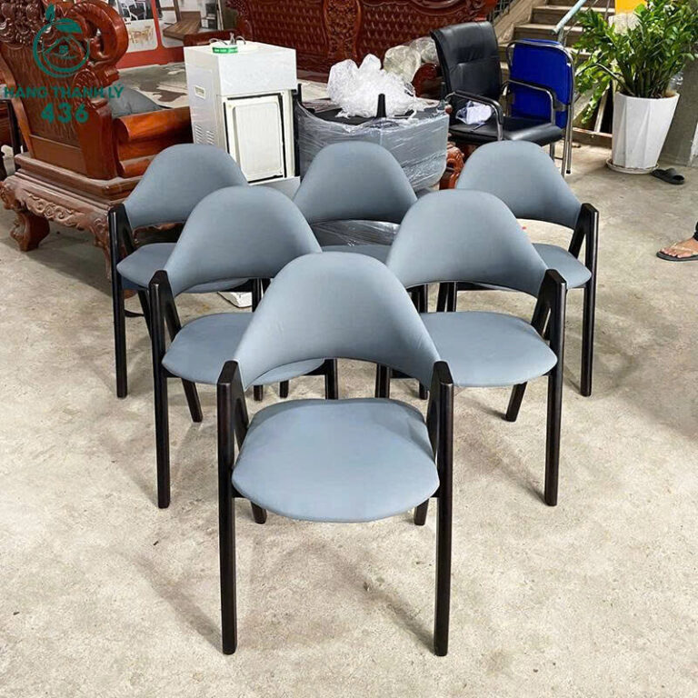 thanh-ly-ghe-mau-xanh-xam-thiet-ke-dem-day-dan-moi-99-6 Thanh Lý Ghế Màu Xanh Xám Thiết Kế Đệm Dày Dặn Mới 99%