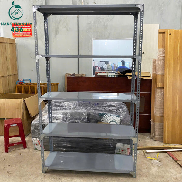 thanh ly ke trung bay 4 tang 2mx1m2 lap ghep chac chan moi 99 2