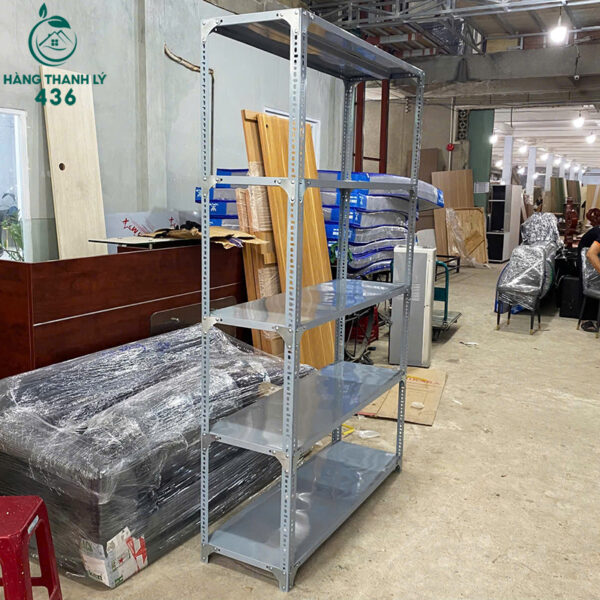 thanh ly ke trung bay 4 tang 2mx1m2 lap ghep chac chan moi 99 3