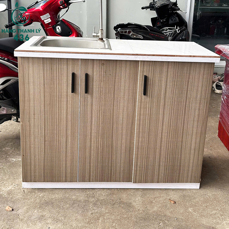 tu-bep-go-cu-ket-hop-bon-rua-chen-2 Tủ Bếp Gỗ Cũ Kết Hợp Bồn Rửa Chén