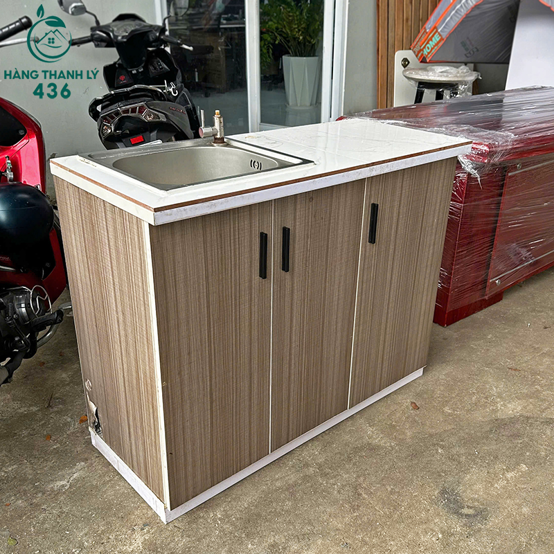 tu-bep-go-cu-ket-hop-bon-rua-chen-6 Tủ Bếp Gỗ Cũ Kết Hợp Bồn Rửa Chén