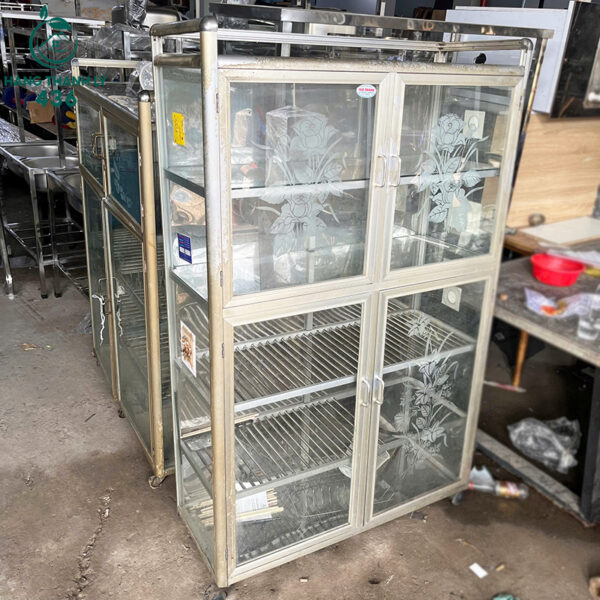 tu dung do cu bang inox kinh 4 canh co banh xe nhieu mau 7