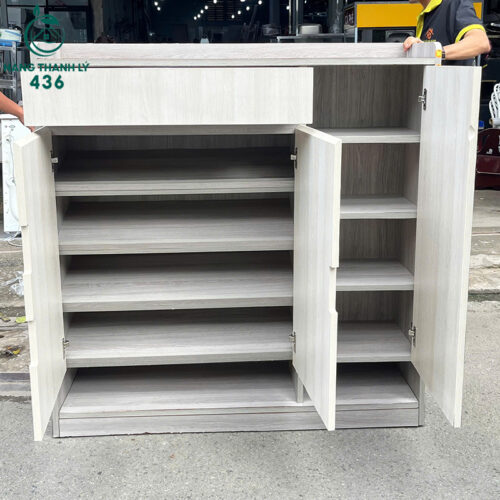 Tủ Giày Dép Cũ 1M2 Thiết Kế Hiện Đại Có Ngăn Kéo Bên Trên 2 tu giay dep cu thiet ke hien dai co ngan keo ben tren 2