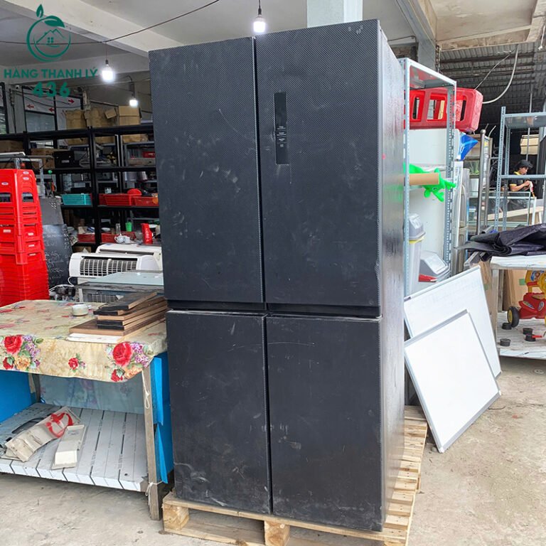tu lanh cu samsung 4 canh mau den 1