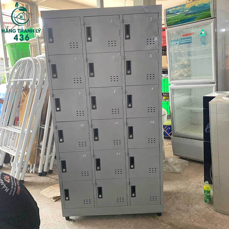 tu-locker-cu-bang-sat-18-hoc-tien-loi-mau-xam-4 Tủ Locker Cũ Bằng Sắt 18 Hộc Tiện Lợi Màu Xám