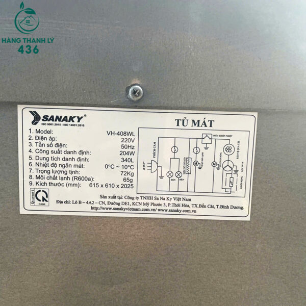 tu mat cu 2 canh kinh sanaky lam lanh nhanh 2